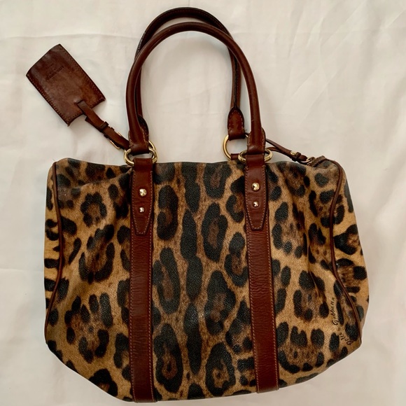 Dolce & Gabbana Coated Canvas Leopard Satchel - Picture 7 of 11